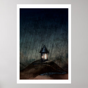 Illustriertes Kunst-Plakat "wärmen sich, wenn es Poster