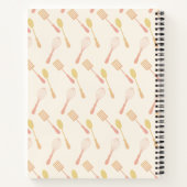 Illustriertes Lächeln Apfelkuchen Name Rezept Notizblock (Rückseite)