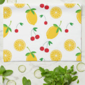 Illustriertes Lemondesign Geschirrtuch (Gefaltet)