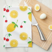 Illustriertes Lemondesign Geschirrtuch (Viertel Falte)