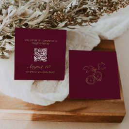 Illustriertes Locket Monogramm für das Hochzeitssz Begleitkarte