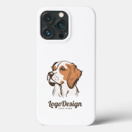 Illustriertes Logo eines Hundekopfes im Profil Case-Mate iPhone Hülle