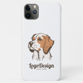 Illustriertes Logo eines Hundekopfes im Profil Case-Mate iPhone Hülle