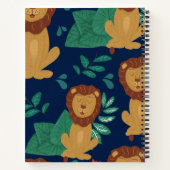 Illustriertes Löwenmuster, handgezeichnet Notizblock (Rückseite)