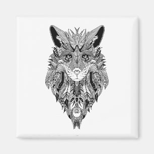 Illustriertes Mandala-Stammesdesign Magnet