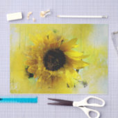 Illustriertes Nah-up-Tissue-Papier für Sonnenblume Seidenpapier (Handwerk)
