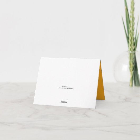 Illustriertes Orange Slice Fruchtfuttermuster Dankeskarte (Rückseite)