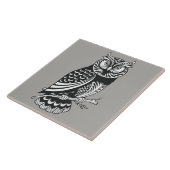 Illustriertes Owl Design Fliese (Seite)