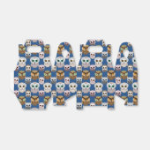 Illustriertes Owls-Muster Geschenkschachtel (Ungefaltet)