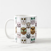 Illustriertes Owls-Muster Kaffeetasse (Links)