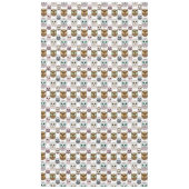 Illustriertes Owls-Muster Tischdecke (Vorderseite)