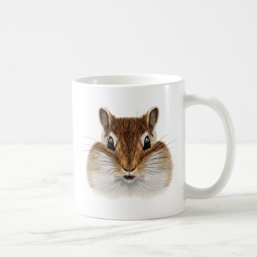 Illustriertes Porträt von Chipmunk. Kaffeetasse (Rechts)