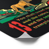 Illustriertes Psalm 91 Poster (Ecke)