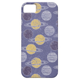 Illustriertes Raum-Muster iPhone 11 Hülle