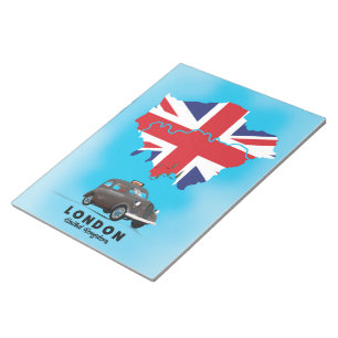 Illustriertes Reiseplakat London Notizblock