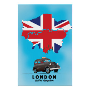Illustriertes Reiseplakat London Poster