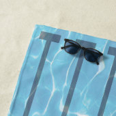 Illustriertes Schwimmbad Strandtuch (Beispiel)