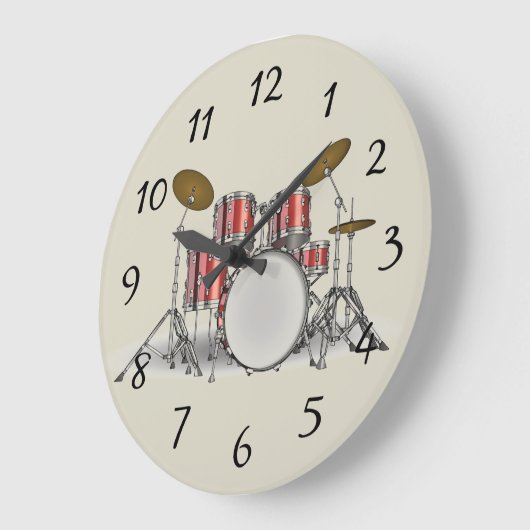 Illustriertes Set Große Wanduhr (Winkel)