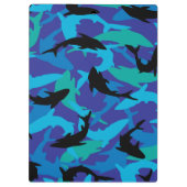 Illustriertes Shark-Design Klemmbrett (Rückseite)