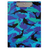 Illustriertes Shark-Design Klemmbrett (Vorderseite)
