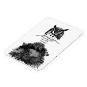 Illustriertes Tintenziffer stellen Magnet (Linke Seite)