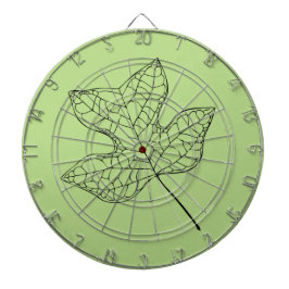 Illustriertes Tulip Tree Leaf Dartscheibe