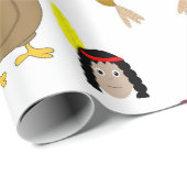 Illustriertes Verpackungspapier des Erntedanks Geschenkpapier (Rolleneckpunkt)