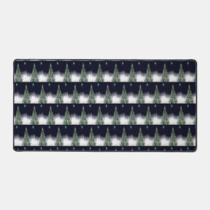 Illustriertes Weihnachtsbaumdesign Schreibtischunterlage