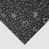 Illustriertes Weihnachtsmuster Seidenpapier (Ausschnitt)