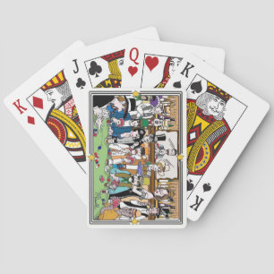 Illustriertes "Wild West Poker Game" Fahrrad spiel Spielkarten