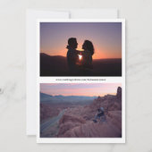 Illustriertes Wüstenkaktus-Foto Save The Date (Rückseite)