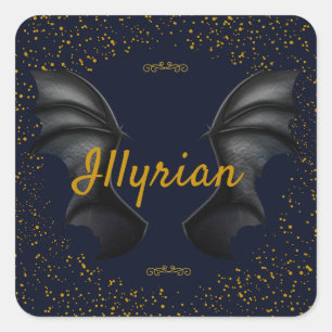 Illyrian Wings Quadratischer Aufkleber