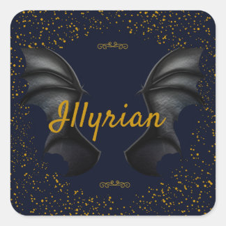 Illyrian Wings Quadratischer Aufkleber