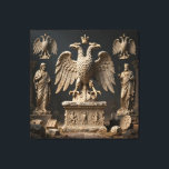IllyrianAltarRelics-SacredEagleArtBundle I HERSYM  Leinwanddruck<br><div class="desc">Step into the world of Ancient Illyrian Majesty. This exclusive Sacred Eagle Art Bundle (Part 1) features a double-headed eagle meticulously rendered in royal white marble with liquid gold accents. Inspired by ancient altar relics, this piece blends historical symbolism with modern Art Deco luxury. Exclusive digital art series by Ta-Bo...</div>