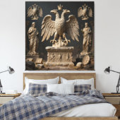 IllyrianAltarRelics-SacredEagleArtBundle I HERSYM  Leinwanddruck (Insitu (Schlafzimmer))