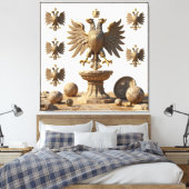IllyrianAltarRelics-SacredEagleArtBundleIIIHERSYM  Leinwanddruck (Insitu (Schlafzimmer))
