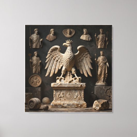 IllyrianAltarRelics-SacredEagleArtBundleVI HERSYM  Leinwanddruck (Vorderseite)