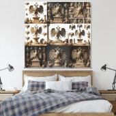 IllyrianAltarRelicsSacredEagleArtBundle IX HERSYM  Leinwanddruck (Insitu (Schlafzimmer))