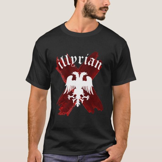 illyrisch-albanisch T-Shirt (Vorderseite)