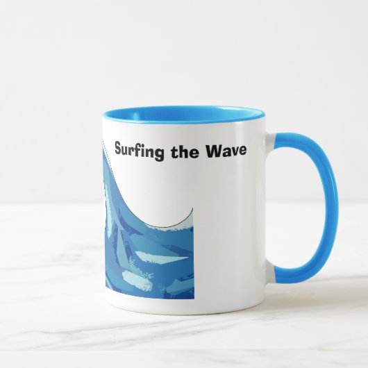 Illysurfing, die Welle surfend Tasse (Rechts)