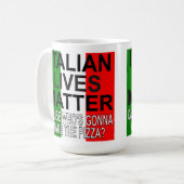ILM Wer die Pizza machen will Kaffeetasse (Vorderseite Links)