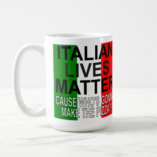 ILM Wer die Pizza machen will Kaffeetasse (Links)
