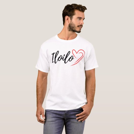 Iloilo Philippines Herz T-Shirt (Vorne ganz)