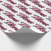 Ilona faded pink personalisiertes Geschenkpapier (Ecke)