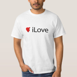 iLove (I Liebe) T - Shirt von Männern