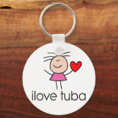 iLove Tuba-Geschenk Schlüsselanhänger (Vorderseite)