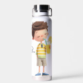 Ilove you - Floral Water Flasche (Rückseite)
