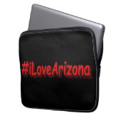 "#iLoveArizona " Niedliches Design. Jetzt kaufen Laptopschutzhülle (Vorderseite Links)