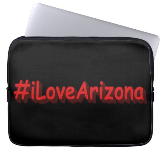 "#iLoveArizona " Niedliches Design. Jetzt kaufen Laptopschutzhülle (Vorderseite)