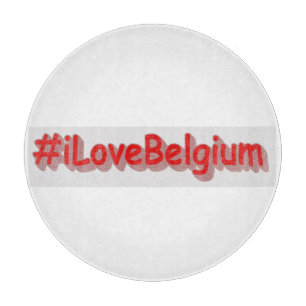 "#iLoveBelgium" Niedliches Design. Jetzt kaufen Schneidebrett